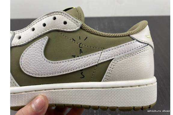 Rep EP Travis FZ3124-200 Neutral Olive Jordan Retro Low Golf Scott 1 0901
